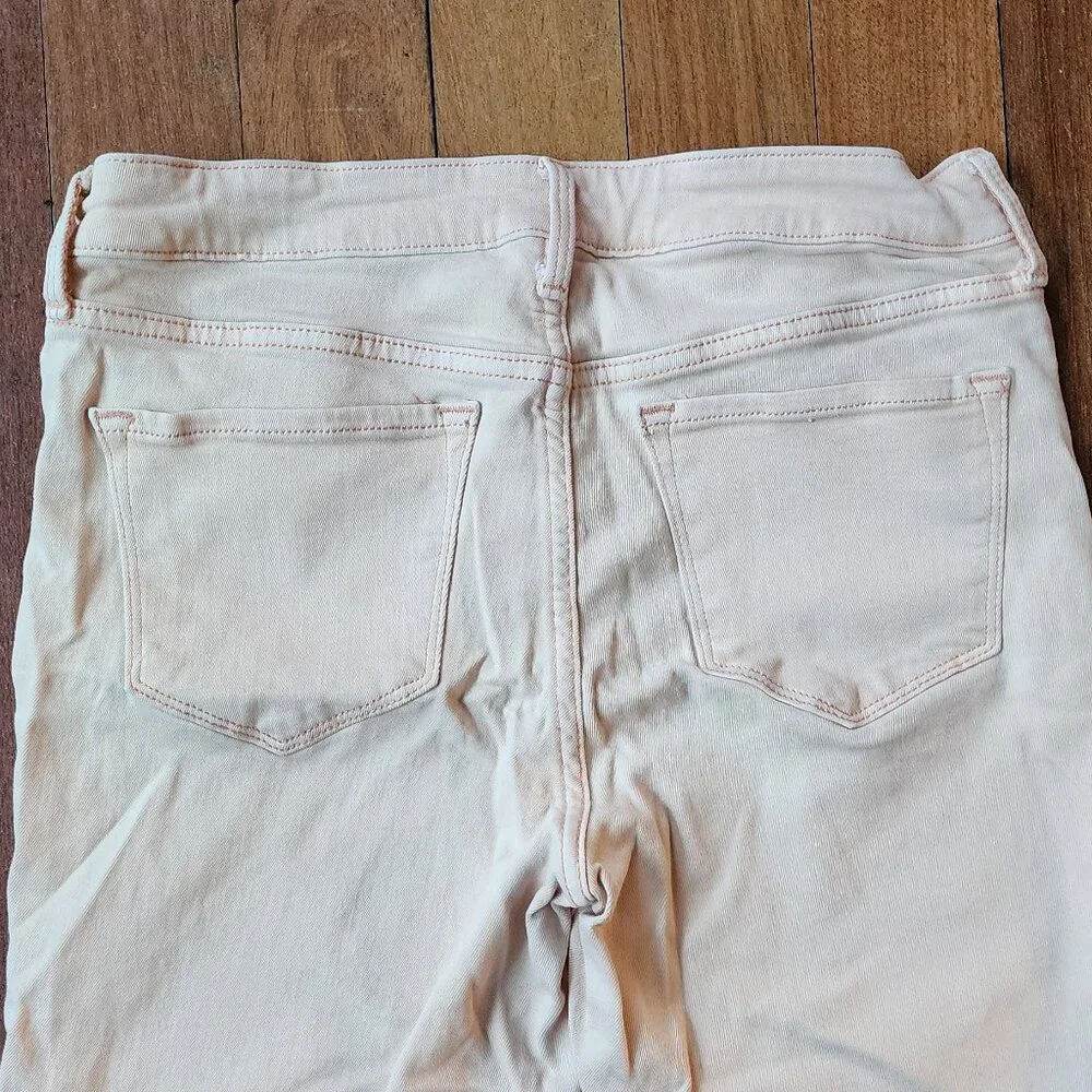 Old Navy Pale Pink Rock Star High Rise Skinny Jeans Size 6